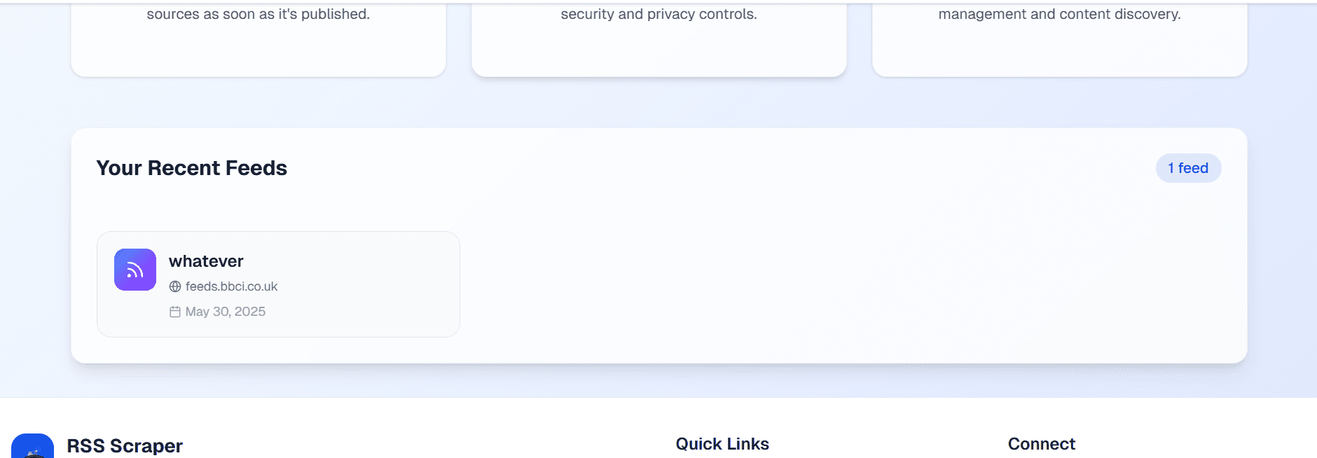 RSS Feed Scraper & Dashboard