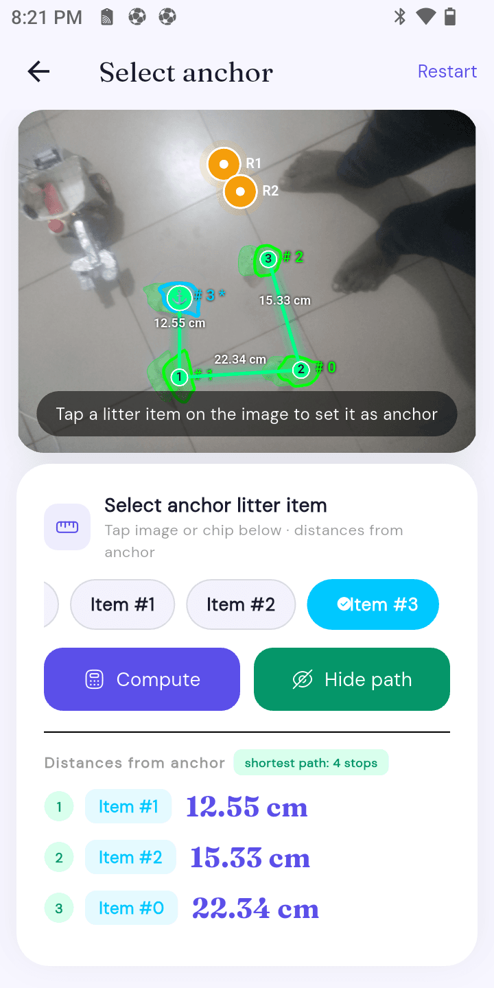 Pray3 — Refuse-Collecting Bot Flutter App